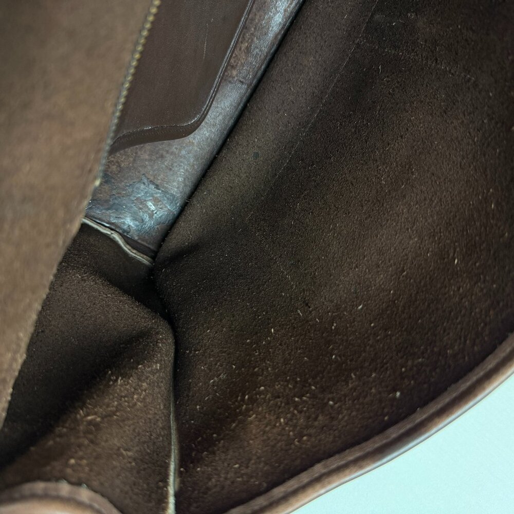 Vintage Coach Beekman Brown Leather Briefcase Laptop Bag Style 5266 - Picture 16 of 16